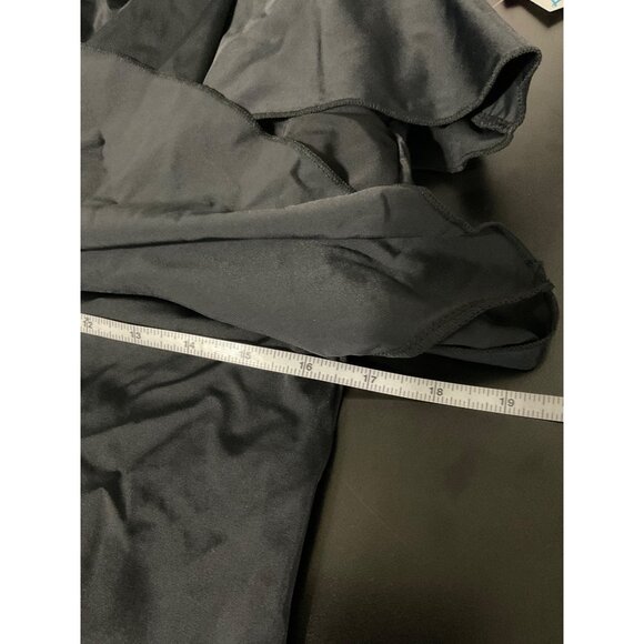 FIT 4U New Hip Hider Black Tiered Ruffle Swimsuit Romper size 12 - Picture 12 of 14